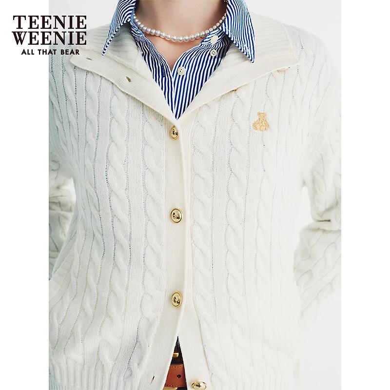 Teenie Weenie Women's Bear Cartoon Knit Cardigan