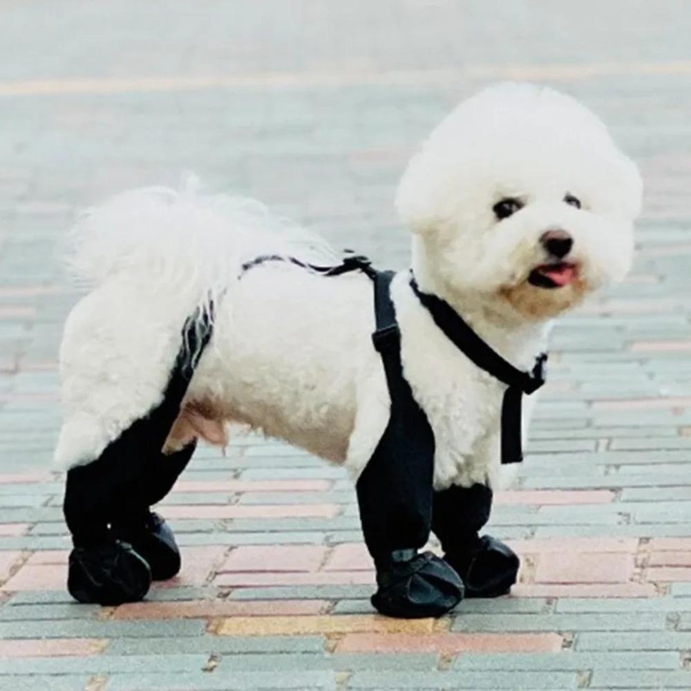 All-Season Anti-Slip Dog Boots Adjustable Waterproof Dog Boots  Small Medium Large Dogs