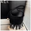 Autumn and winter retro fringed bag women's new popular shoulder bag suede messenger bag