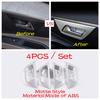 Car Inner Door Handle Bowl Frame Cover Trim Fit For Peugeot 3008 5008 GT 2017 - 2025 ABS / Stainless Steel Accessories Interior
