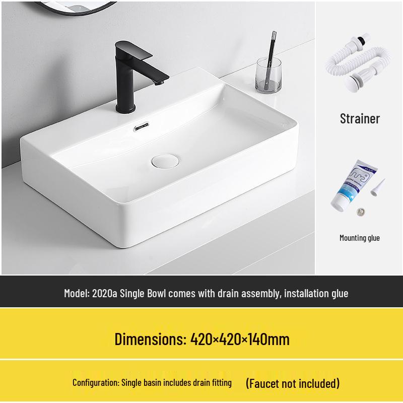 Tengxiang Ceramic Sink: White Floor-Standing Luxury Basin with Cabinet for Bathroom or Balcony