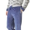 JJBDP5300 Men's Long-Sleeved Velvet Winter Pajamas