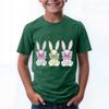 Children's Tops Boys Girls Easter Print Short-sleeved T-shirt Tops Bottoming Shirt