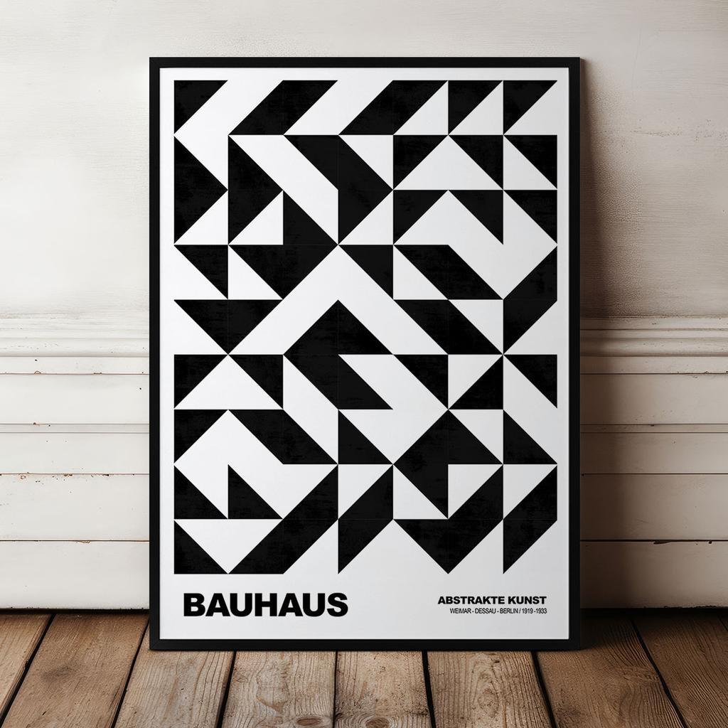 Black and White Bauhaus Poster
