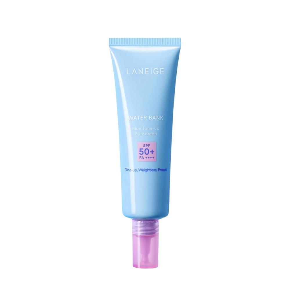 

[BTS JIN Worn] Laneige Water Bank Blue Tone Up Sunscreen 50ml - Hydrating Anti-Redness Sunblock, K-Beauty Idol Glass Skin Glow Base