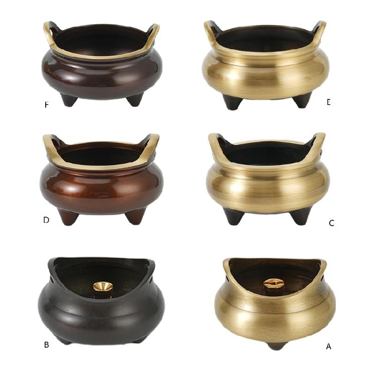 Holder Chinese Three Legs Burning Stand with Elegant Ear Handles Peace Creator Home Decoration