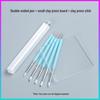 Silicone Double-Ended Dotting and Pressing Pen for Polymer Clay Sculpting