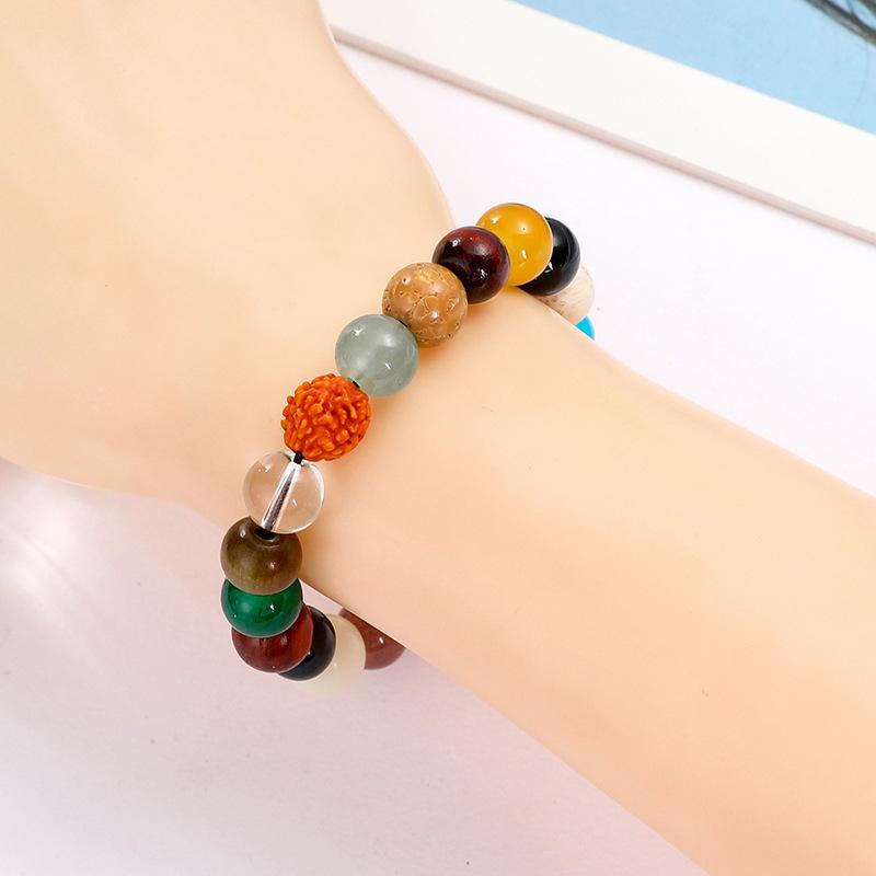 Lingyin Fourth Generation Eighteen Seed Bracelet Chicken Calling Eighteen More Treasures 18 Seed Bracelet Bodhi Bracelet Men's and Bead Bracelet