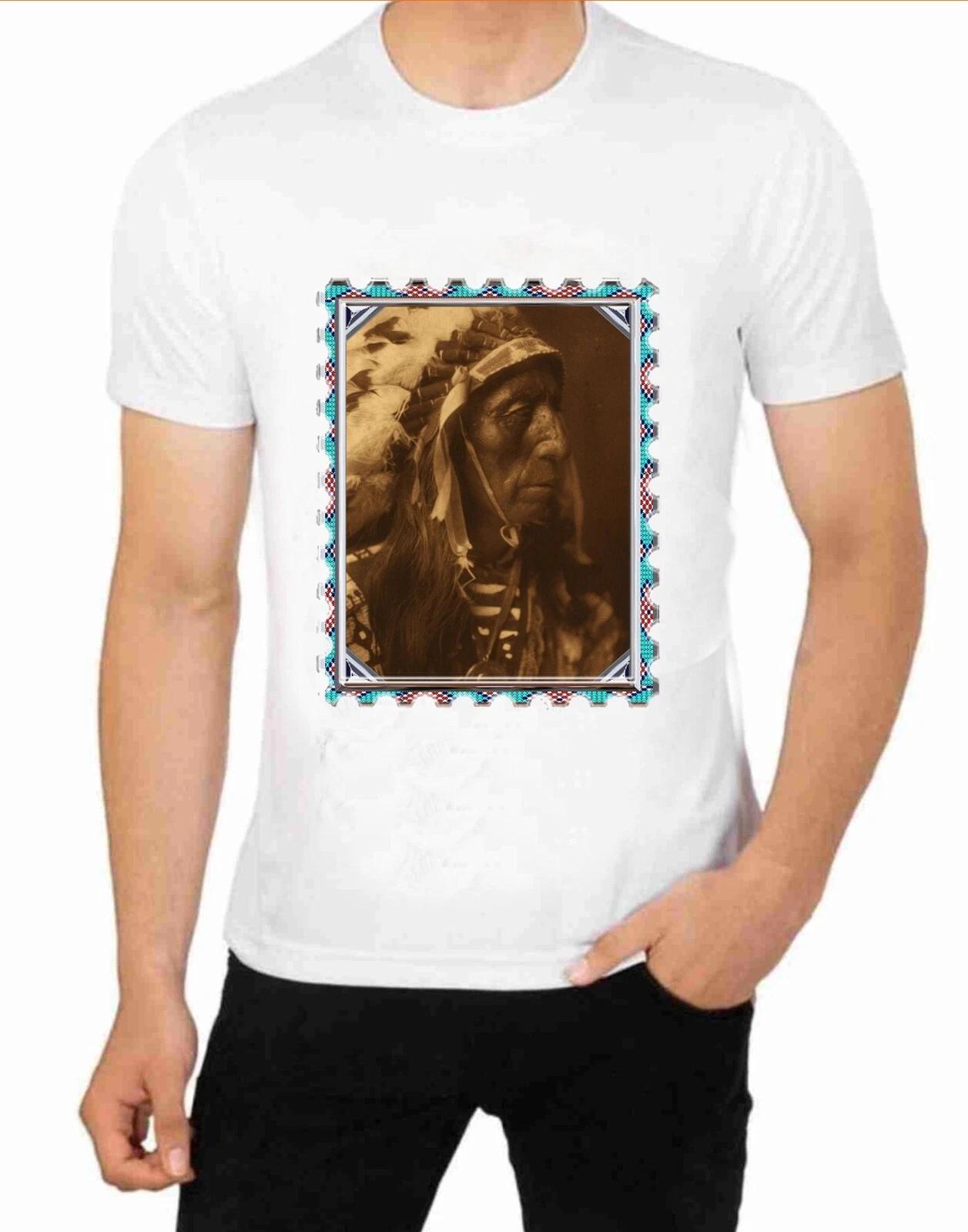 Red Cloud Native American Indian Art T-Shirt Art Vintage Prints 3XL