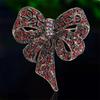 Stylish And Elegant Trendy Bow-Adorned Luxury Alloy -Encrusted Brooch