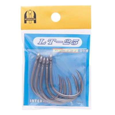 Interhook Large Hook LT Brazed Black Size 25 of (Pack 5)