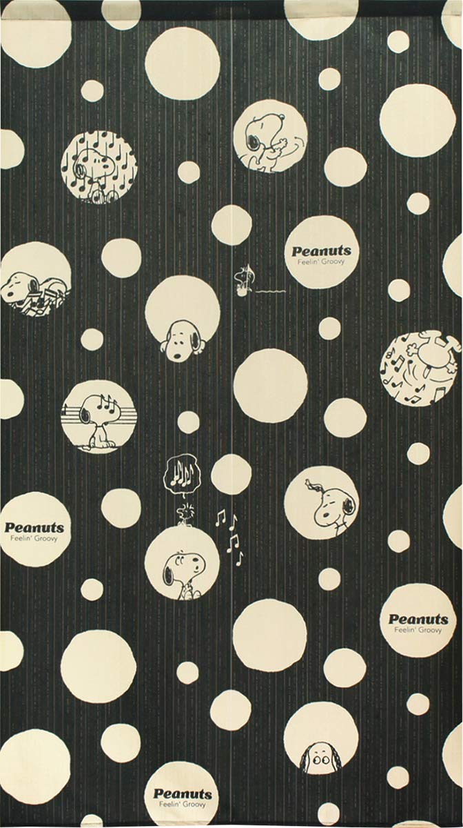 

Noren Kobo Noren Snoopy PEANUTS SNOOPY Серия Ширина 85см х Длина Монохромный Горошек 93874 Занавеска, Принт, Занавеска до середины, 150см, Узор,