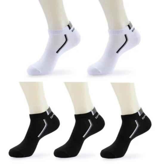 

10 штук=5 пар/лот Летние хлопковые мужские короткие носки Модные дышащие носки-лодочки Удобные повседневные носки Мужские Белые EUR 38-42