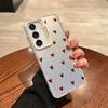 Black Love Heart Hard Case For Samsung Galaxy S26 Ultra S25 FE S24 Plus A57 A37 A17 A16 A06 A07 A56 A36 A26 A15 A35 A54 5G Cover