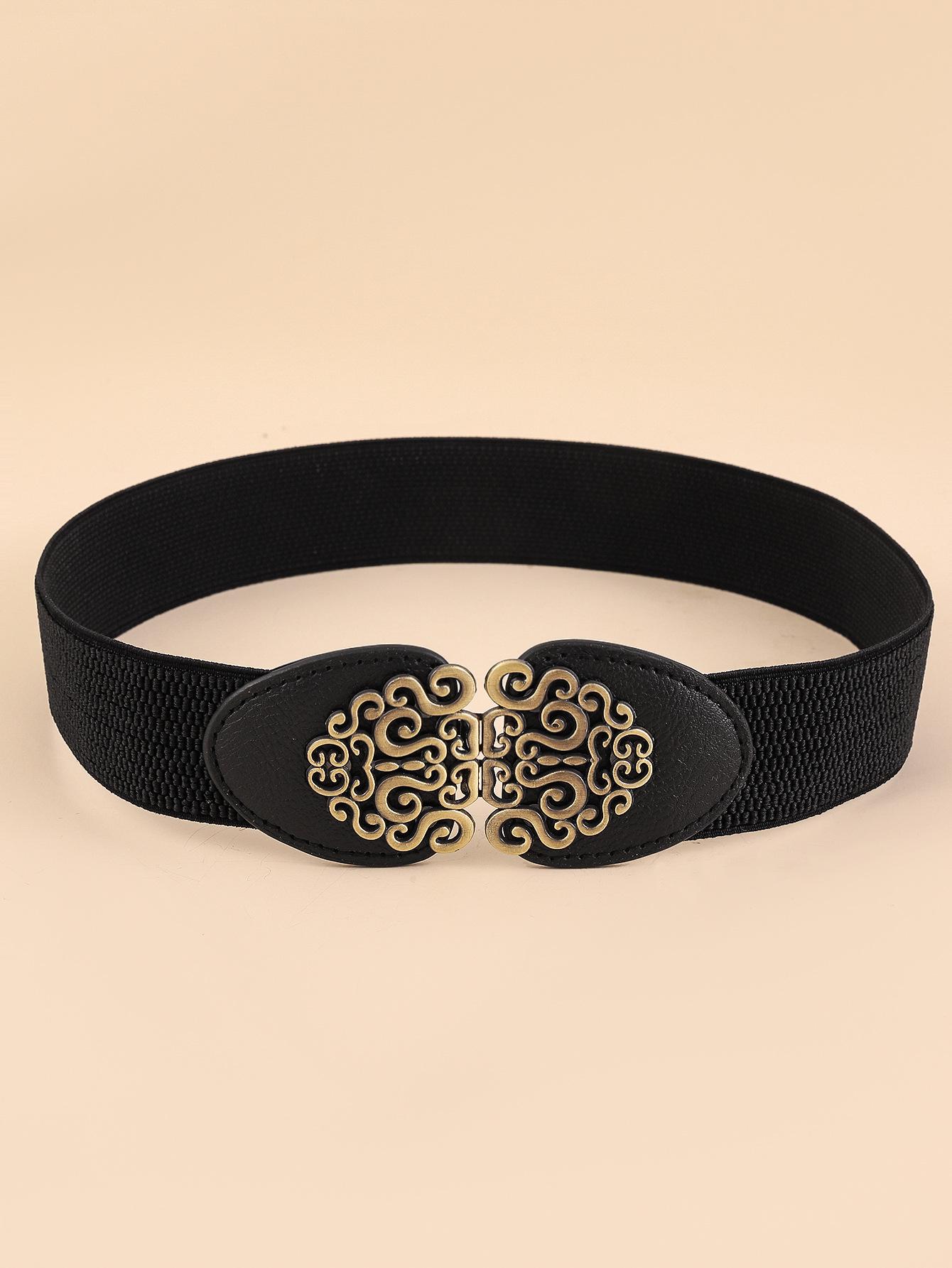 

Жіночий еластичний пояс - Модний широкий пояс, Повсякденний декоративний з тонкої шкіри для спідниць 75 cm