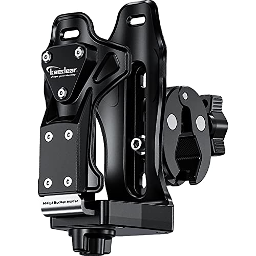 

Kaedear Motorcycle Drink Holder, Bottle Holder, Water Bottle Holder, Bottle Cage Handlebar Clamp Mount, Metal Bucket Holder KDR-M21-3 (Thumb Screw)