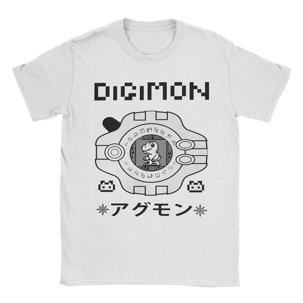 Digimon Agumon Summer Top Aesthetic T Shirt 100% Cotton Tops Vintage Short Sleeve Crewneck Tee Shirt Gift Idea T-Shirts