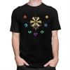 Custom Genshin Impact Elements T Shirt for Men Tshirt Tee Short Sleeve Anime Game Tshirts Slim Fit Clothing