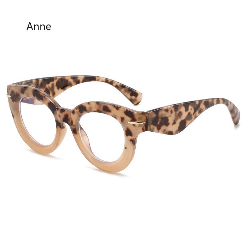 Polygon Leopard Reading Glasses Women Anti Radiation Blue Light Blocking Lens Readers Eyeglasses For Sight 0 To +4.0 Presbyopia