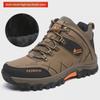 Męskie wysokie buty do biegania i wędrówek na świeżym powietrzu - jesienno-zimowe, ciepłe, aksamitne, modne trampki
