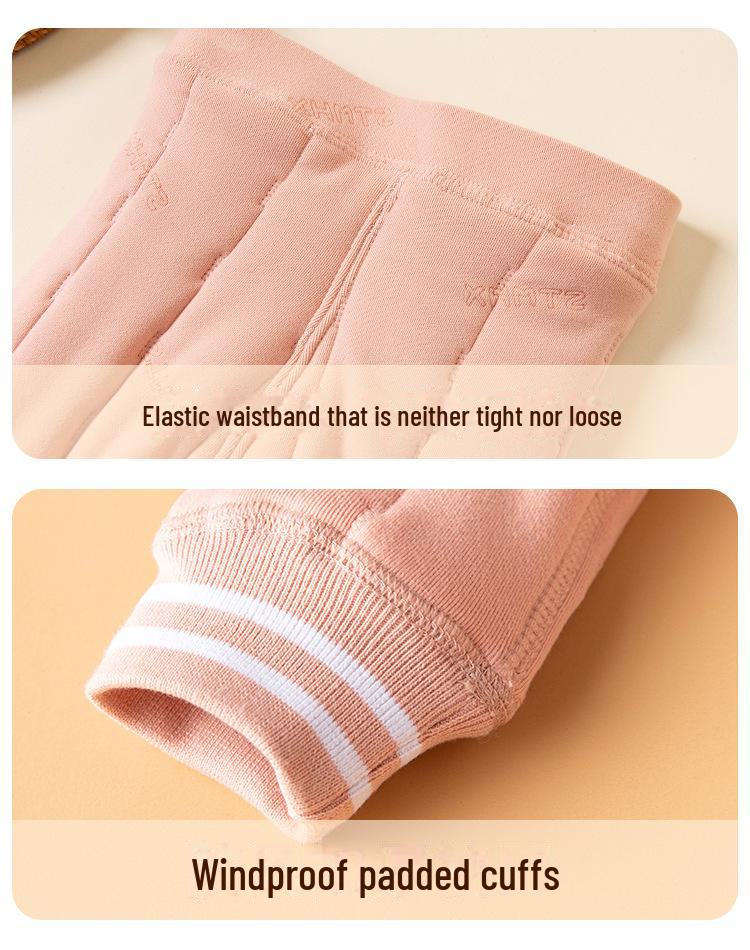 Inner Warm Winter Suit for Children and Teens - Thick, Cozy School Uniform for Parent-Child Matching