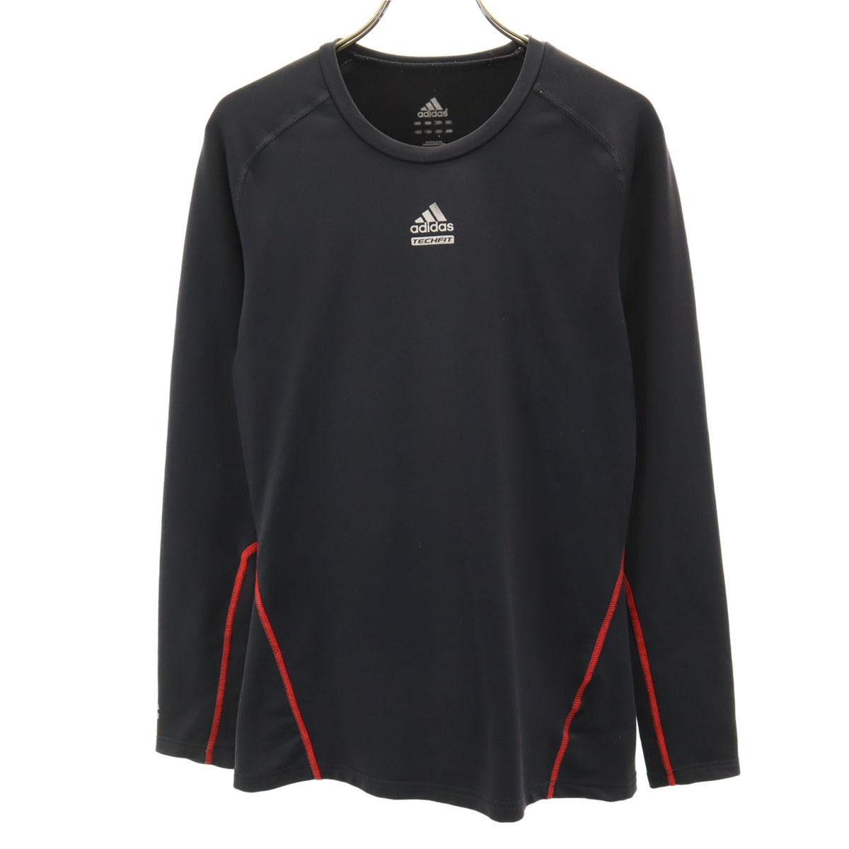 

adidas training С длинным рукавом Tech Fit Wear L черный Мужской Б/у