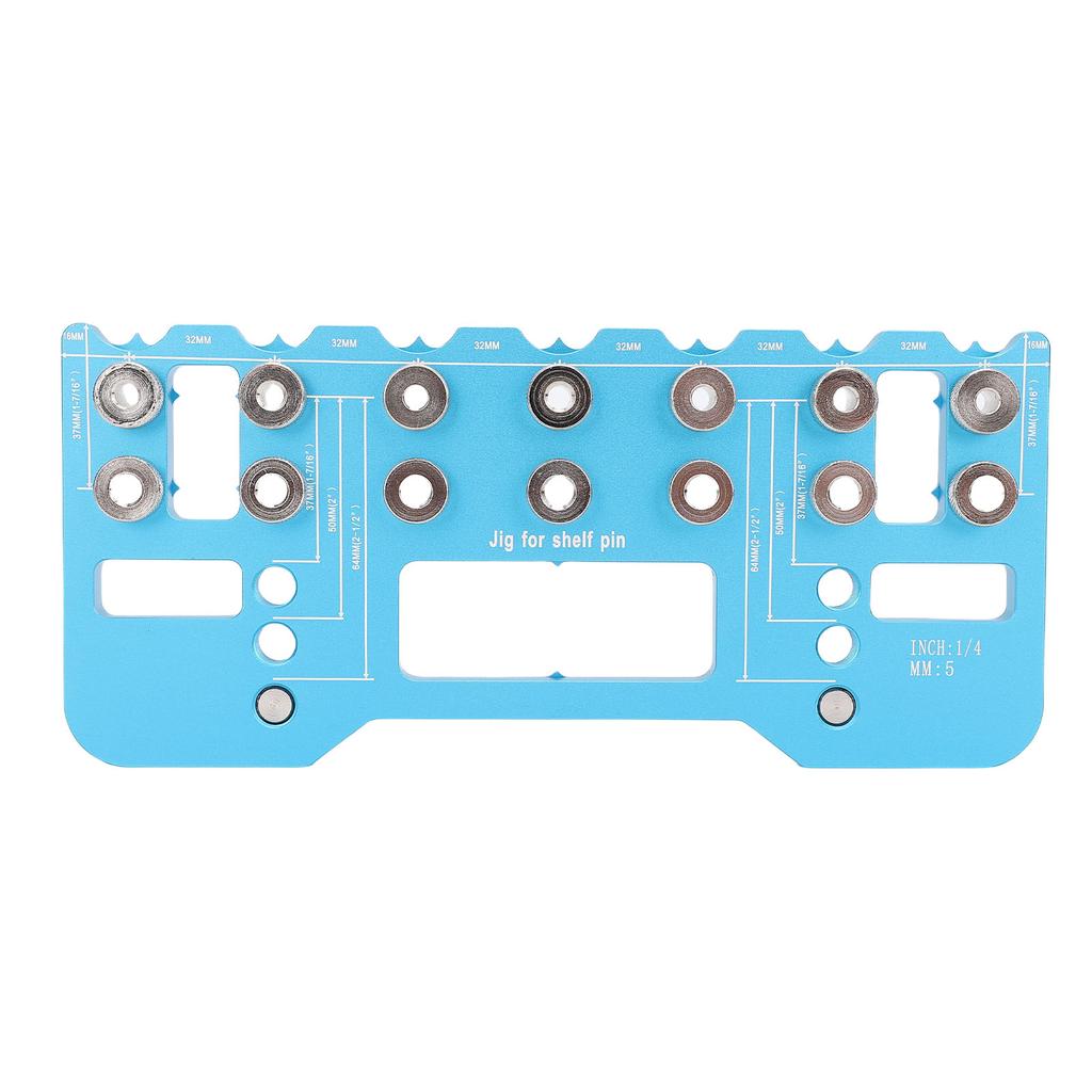 Shelf Pin Drilling Jig 64 128 192mm Handle Hole Spacing Aluminum Alloy Adjustable Cabinet Handle Install Template for