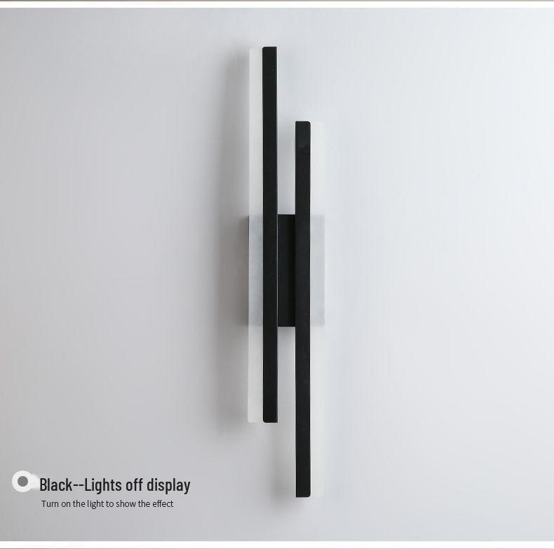 Modern Minimalist Acrylic Long Strip Wall Lamp for Bedroom