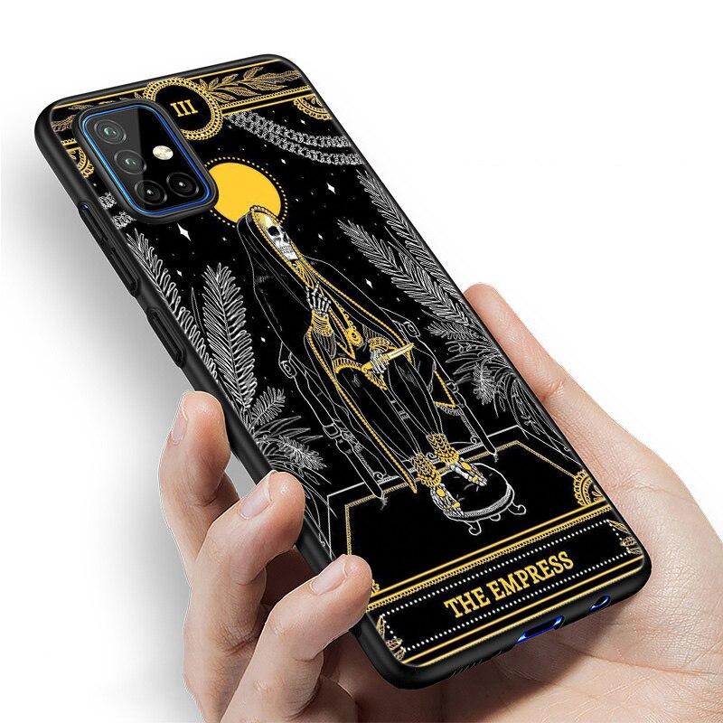 Etui Tarot Egyptien de Dusserre Art do Samsung Galaxy A12 A02S A22 A32 A52 A72 A71 A51 A41 A31 A21 A11 A50 A70 A10S A20S