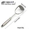 Liang Sheng Wooden Handle Stainless Steel Potato Masher & Pumpkin Squeezer
