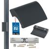 Balk Alu Handle DE LUXE RAL7016 ANTHRACITE + CLUTCH