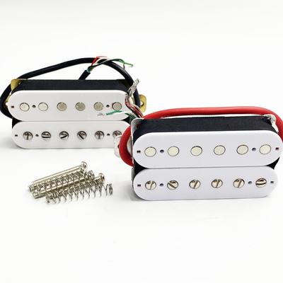 Electric Guitar Dual-Coil Pickup 4-Pin Dual-Coil Pickup 50mm X 52mm String Spacing, One-Cut, One-Flat Pickup