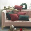 Christmas Pillow Cover, Wool Knitted Cotton Plaid Back Cover, Home Bedroom Sofa Cushion Cover Without Core