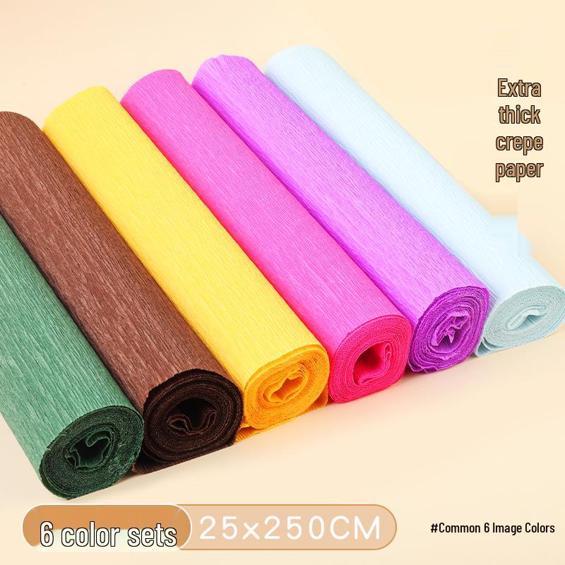 Thick Green Crepe Paper for DIY Handmade Floral Art and Rose Crafting