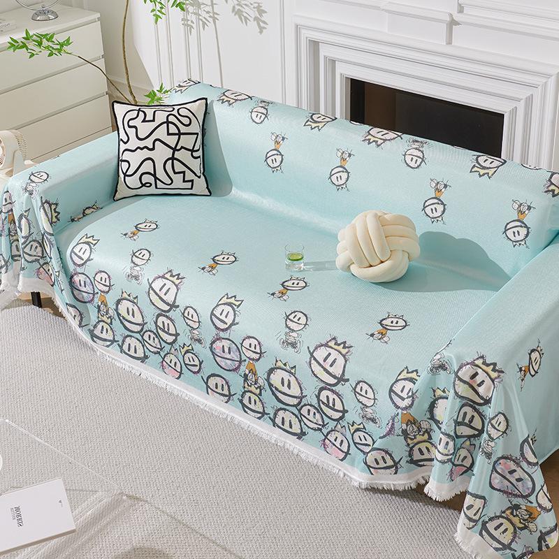 Simple Cool Summer Sofa Towel Impression Moyun All-Inclusive Sofa Cover Dust Cover One-Piece Sofa Cover Cloth