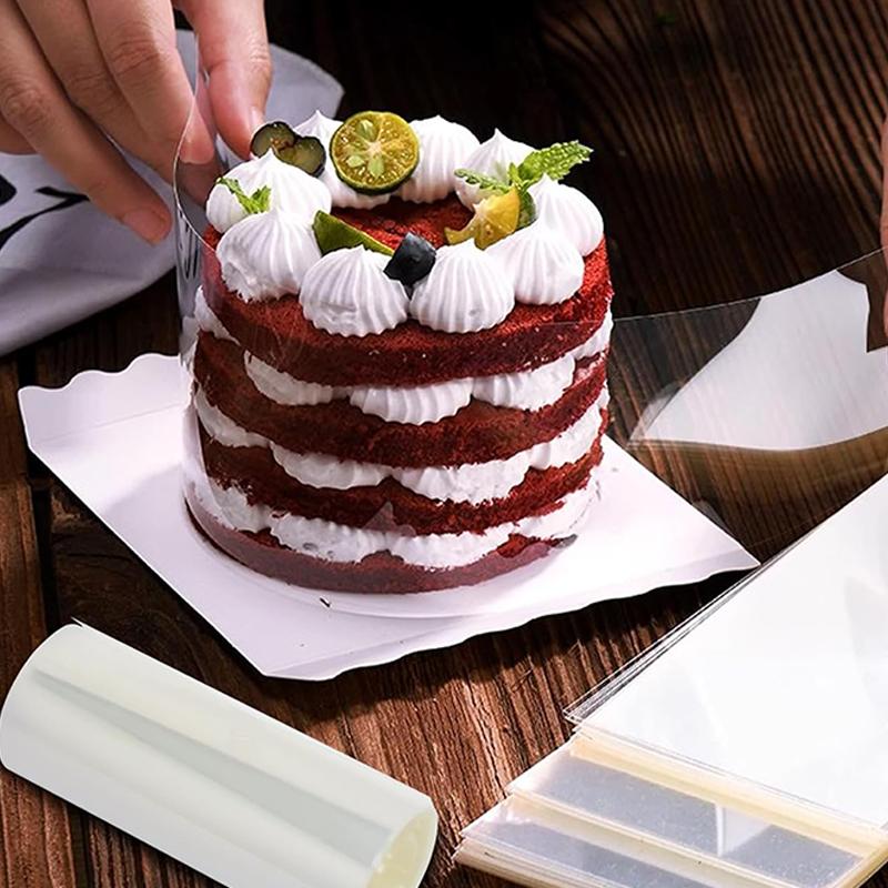 Cake Baking Tool 6~12inch Cake Mold Ring Adjustable Stainless Steel Transparent Mousse Collars Household Kitchen Supplies TMZ