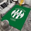 Saint-Etienne Green Logo Carpet Suitable As a Non-slip Mat for the Living Room or Bedroom Sofa