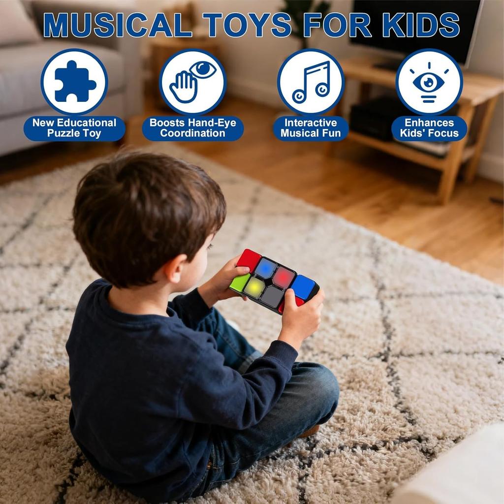 Pup Go Electronic Memory Game for Kids Ages 8-13, Handheld Light and Music Games, Fidget Toys for Teenager, Cool Presents for Teenage