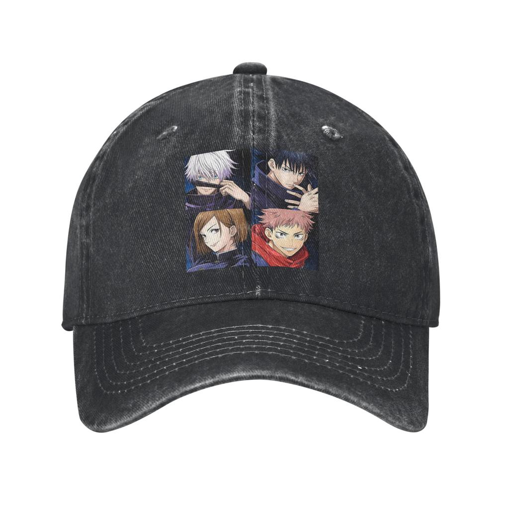 Megumi Bester Freund Jujutsu Kaisen Sukuna Anime Denim Stoff Kappe Lässige Baseballkappen Hut Sommer Unisex Baseballkappen
