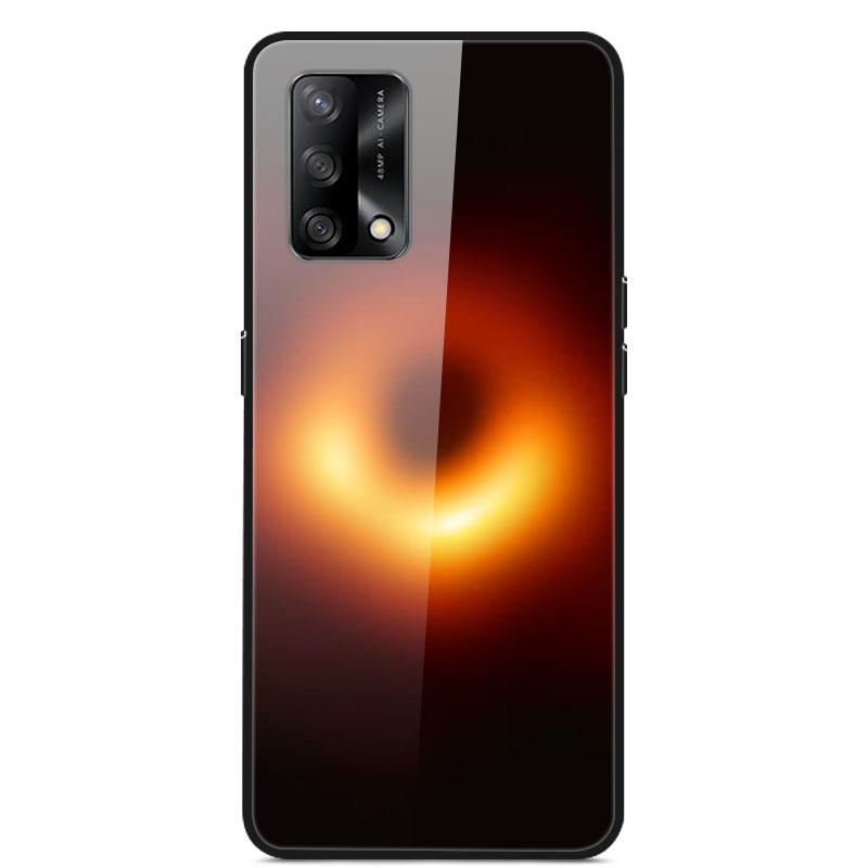 For OPPO A74 4G Case Tempered Glass Hard Phone Case Luxury Case for OPPO A74 5G A 74 Protective Bumper Shockproof Funda Coque