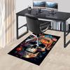 1PC Skull Flowers Carpet Ultra Soft, Thick & Absorbent, Non Slip Machine Washable Mat for Entryway