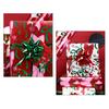 Christmas Wrapping Paper Roll 17 Inch x 120 Inch Snowflake Bow Jumbo Roll Vintage Holiday Gift Wrap for Christmas Parties Supplies