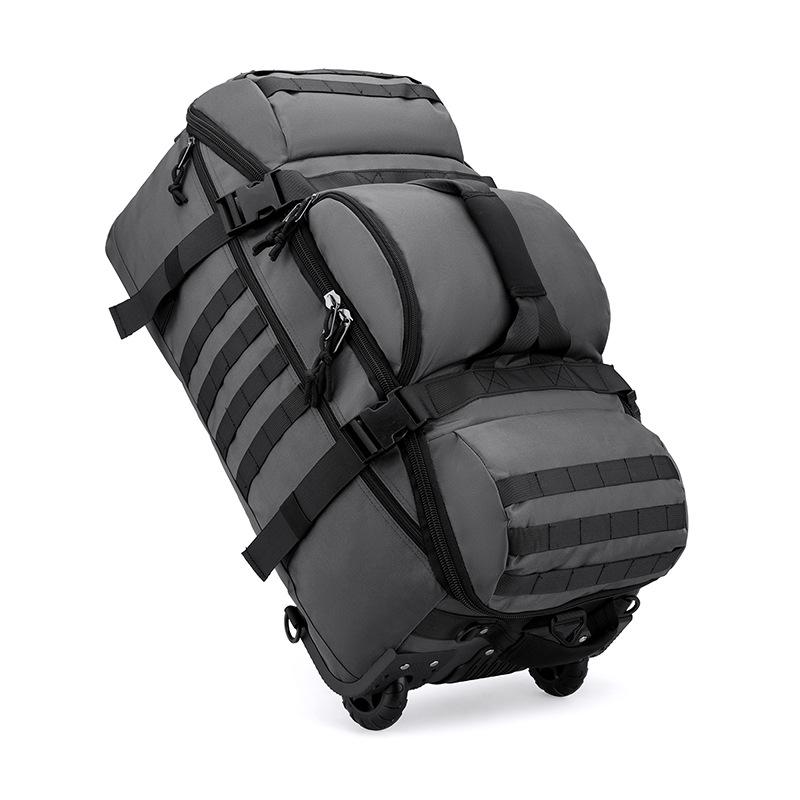 Foldable Cross-Border Wheeled Backpack: Multifunctional Travel & Sports Bag for Men and Women