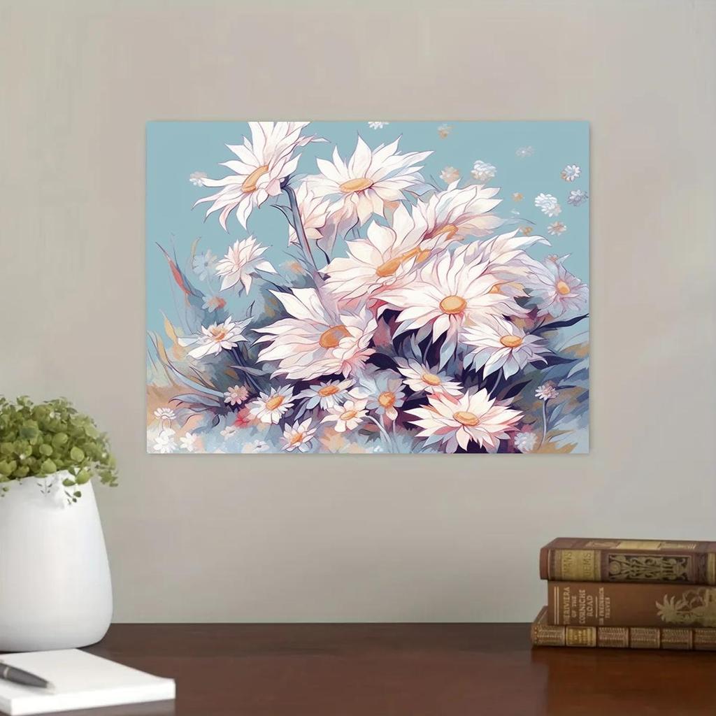Frame Painting By Number Flower Drawing On Canvas Handmade Art Gift Diy Pictures By Number Kits Home Decor 40x50cm