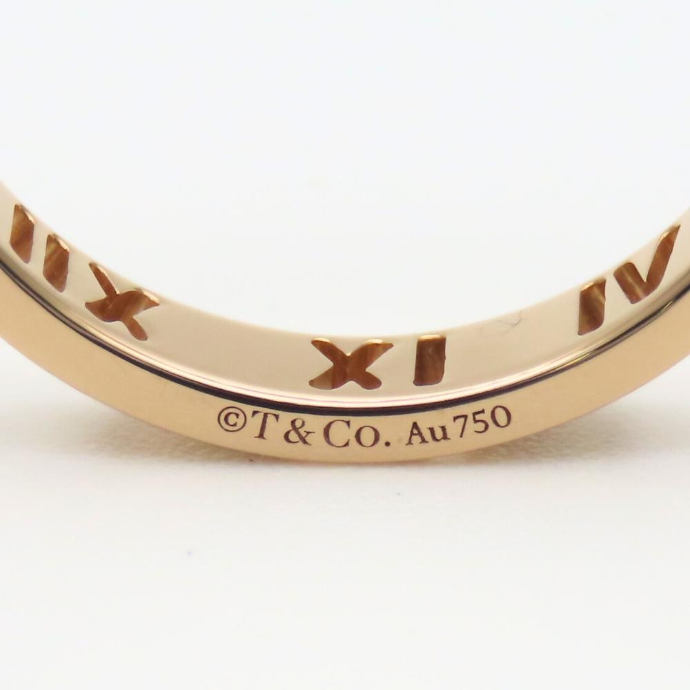 Used TIFFANY&Co. Ring Atlas EU#53.5 K18 Pink Gold 3.1g Pink Gold 4PD