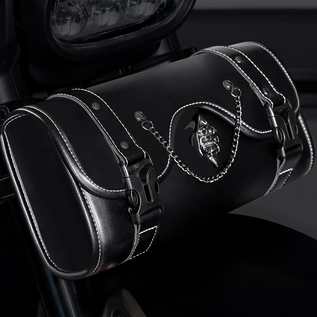 Punk Waterproof Rear Storage Bag Harley Motorcycle Storage Hanging Bag Riding Bag Locomotive Modification Equipment