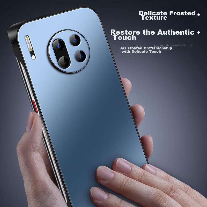 Huawei Mate30 Pro Phone Case, Mate30 E Pro Protective Cover, AG Frosted Full Coverage, Real Machine Feel, Simple Luxury Anti-Dropn, Graphite Black