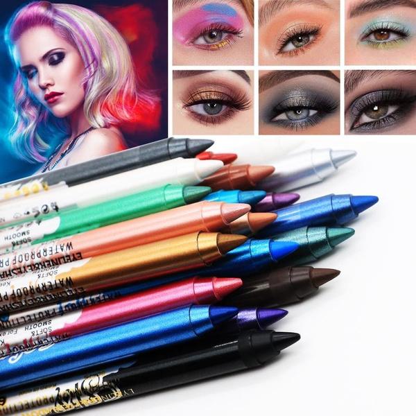 Dual-use Eyeliner and Eye Shadow Pen for Sweat-proof Makeup-Glittery Eyeliner and Shimmering Eye Shadow for Bold Looks