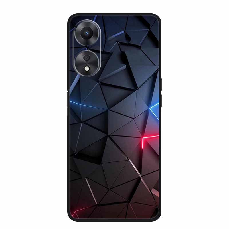 For OPPO A78 5G Case Fashion Silicone Soft TPU Back Cover For Oppo A58 A58X 5G OPPOA78 5G Phone Cases Shockproof CPH2483 Fundas