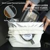 Large Waterproof Insulated Bento Box Bag with Drawstring Closure Thickened Lunch Bag for Work Student Picnic Cooler Tote Bag